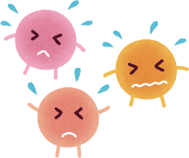 Illustration of Distressed Good Bacteria